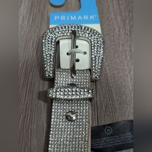 Primark Silver Rhinestone Belt Brand New with Tags - Size M